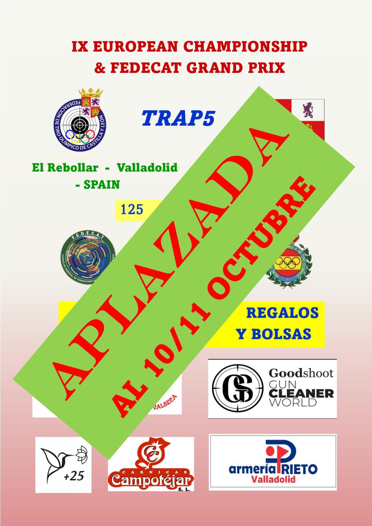 APLAZAMIENTO DEL IX CAMP. DE EUROPA DE TRAP5